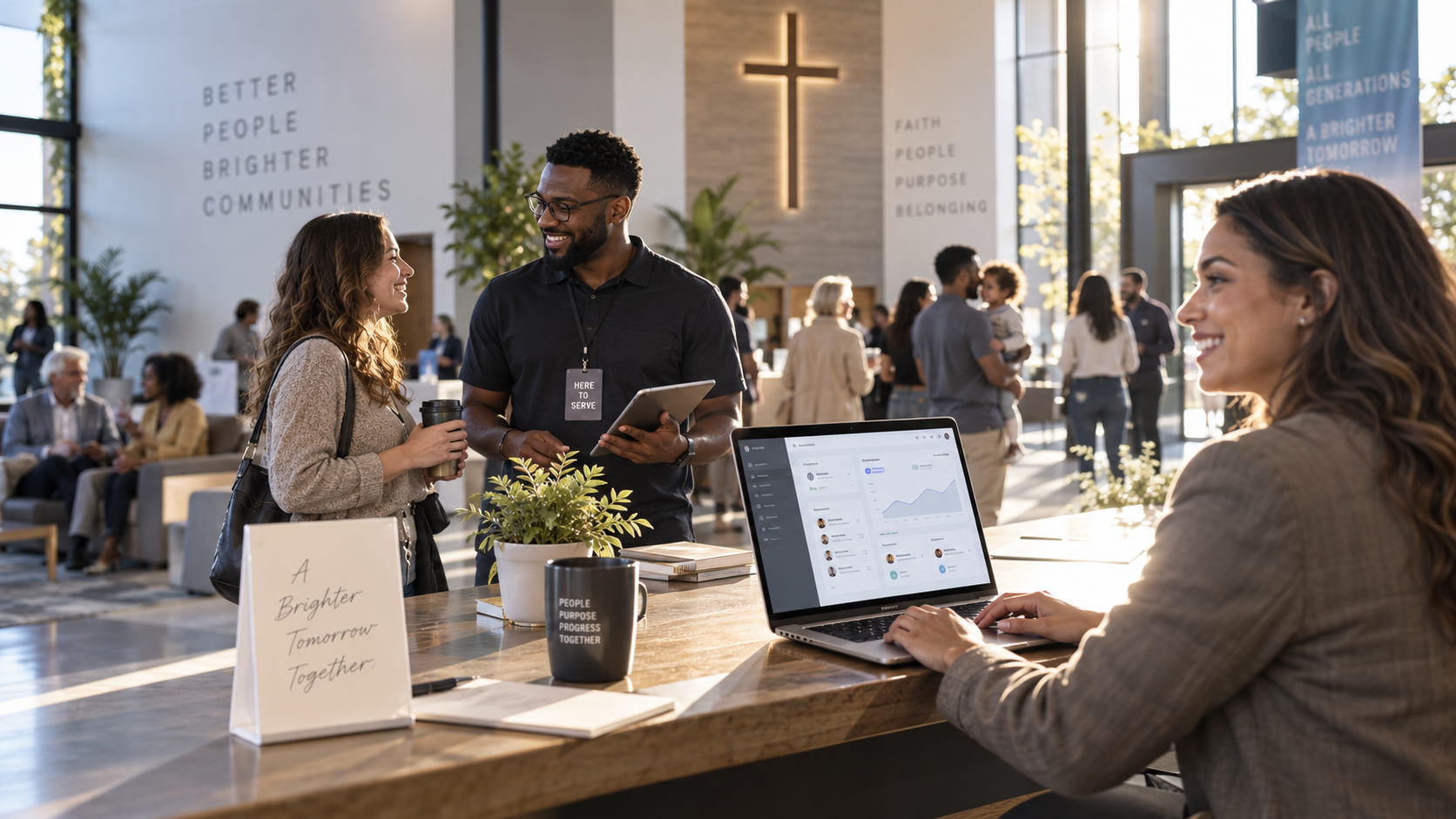 Church team using FaithCircle360