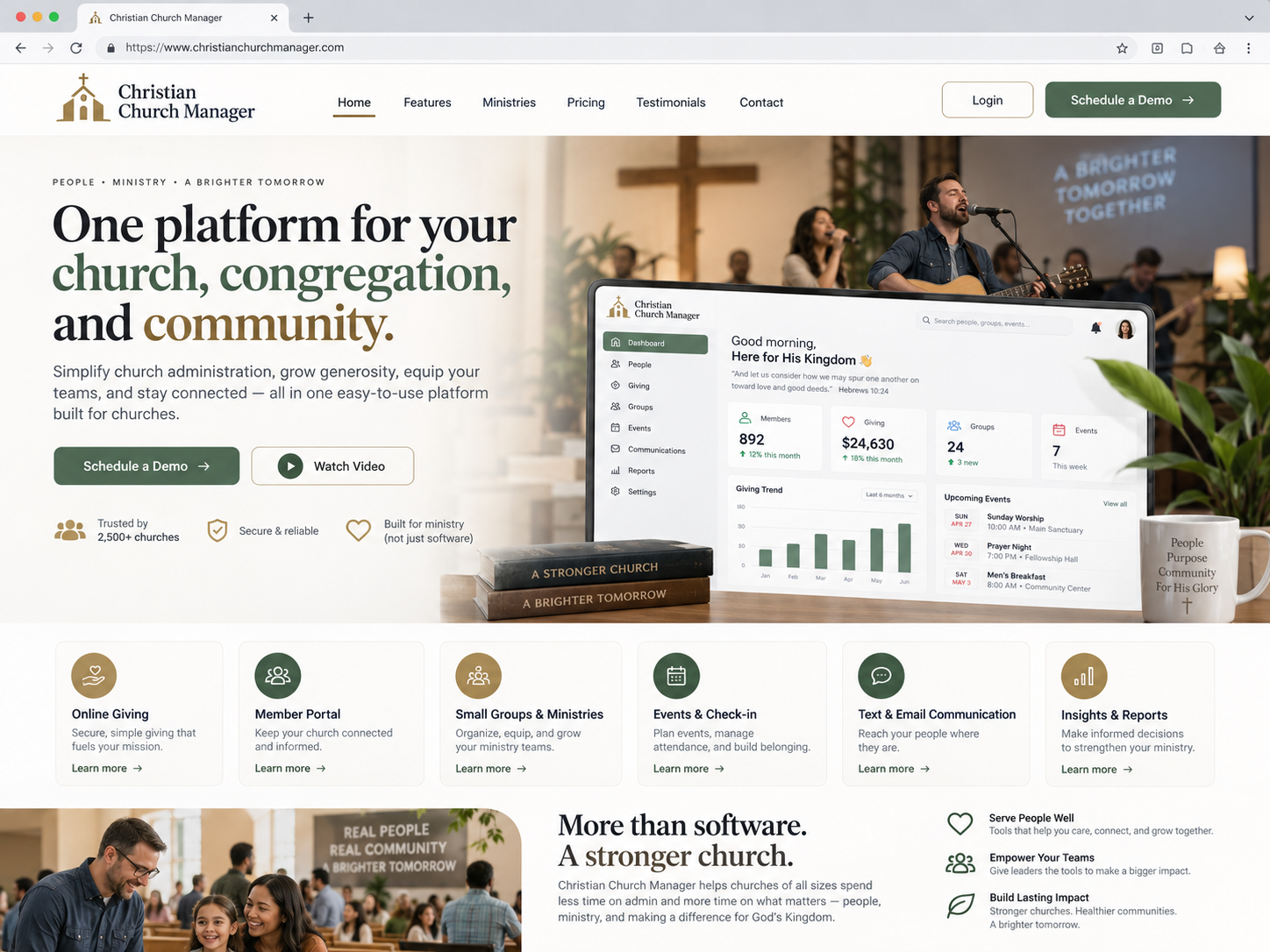 FaithCircle360 dashboard